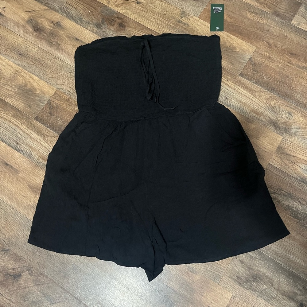 Wild Fable Black Strapless Romper